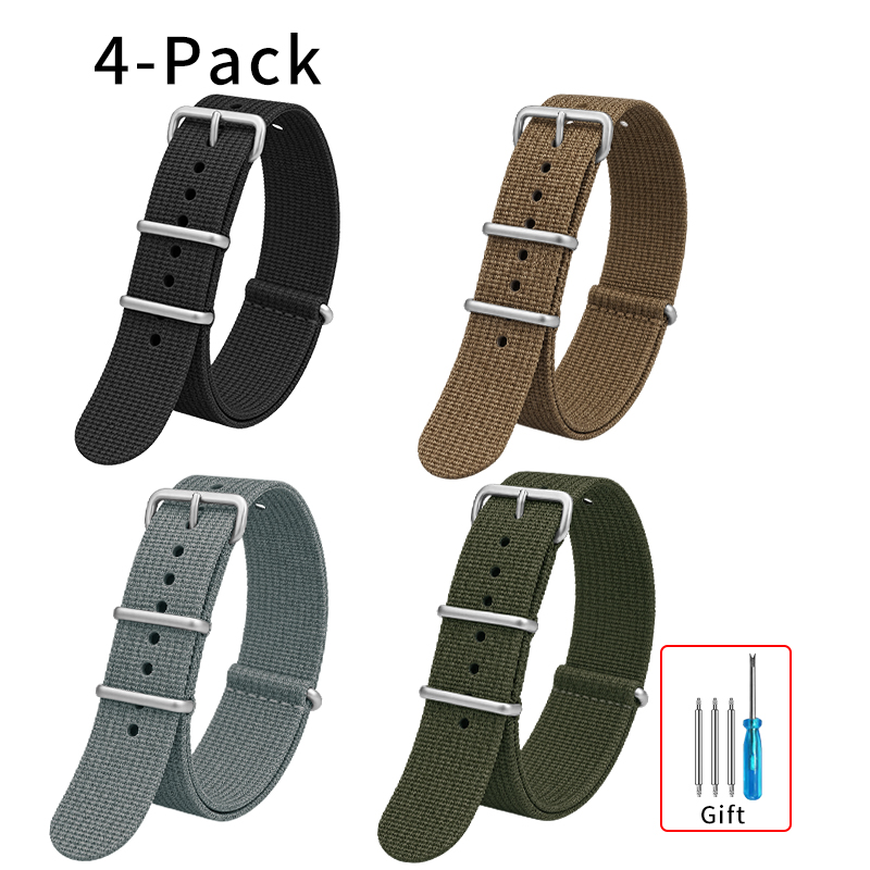 Correa de nailon acanalada de  - Nato Strap Nylon reseña y precio