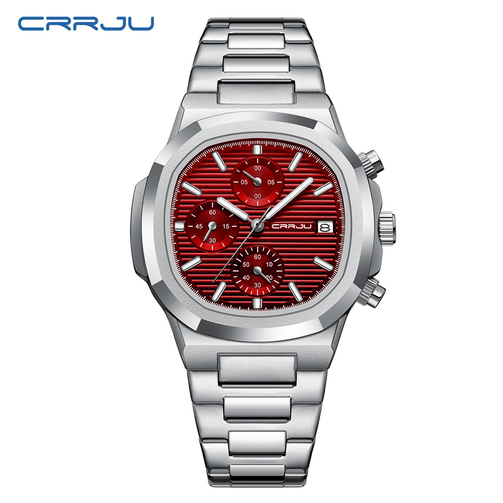 Reloj CRRJU de lujo para hombr - Omega Watch Constellation reseña y precio