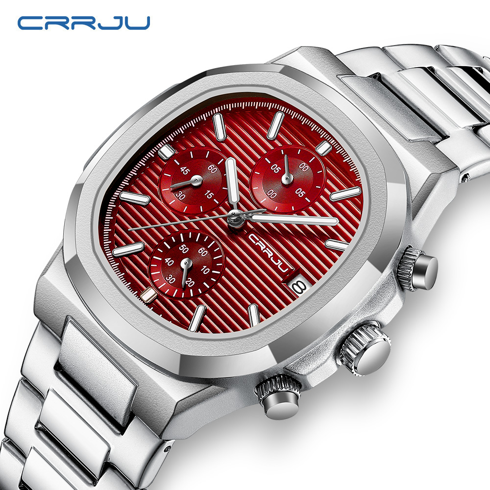 Reloj CRRJU de lujo para hombr - Omega Watch Constellation reseña y precio