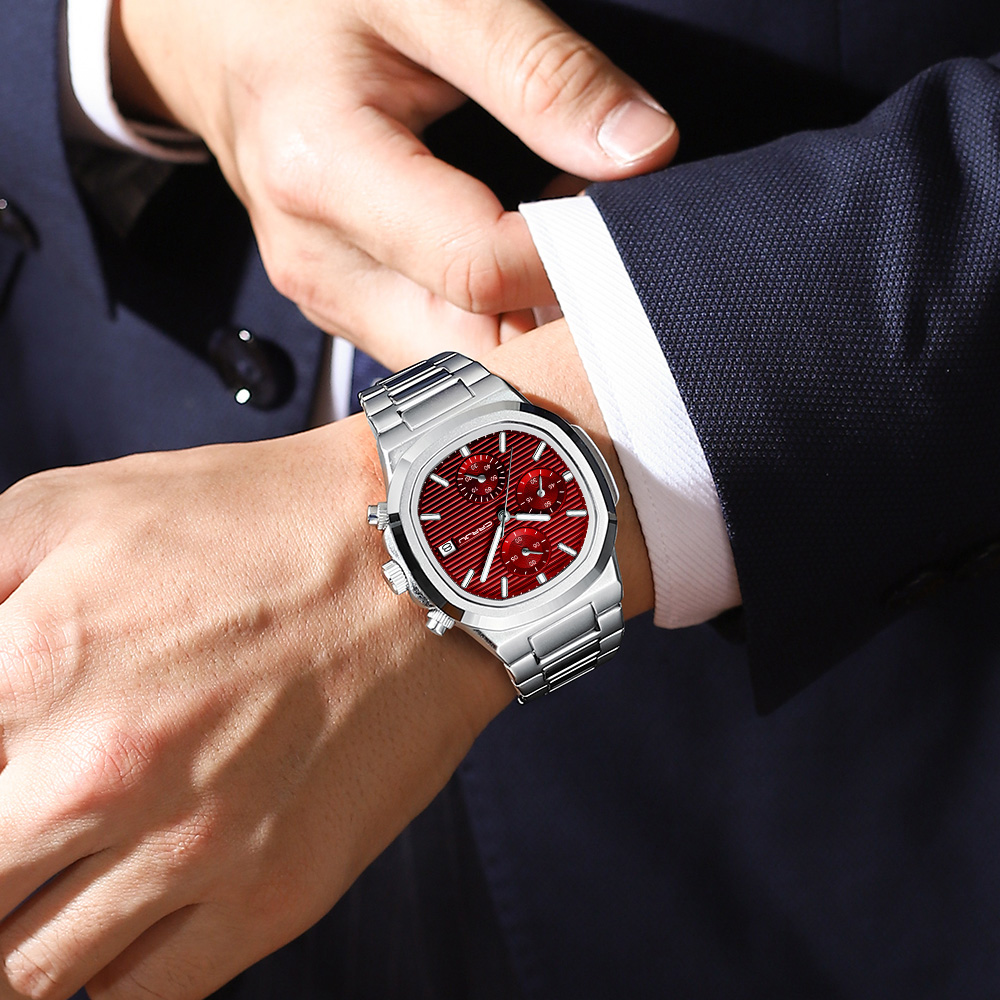 Reloj CRRJU de lujo para hombr - Omega Watch Constellation reseña y precio
